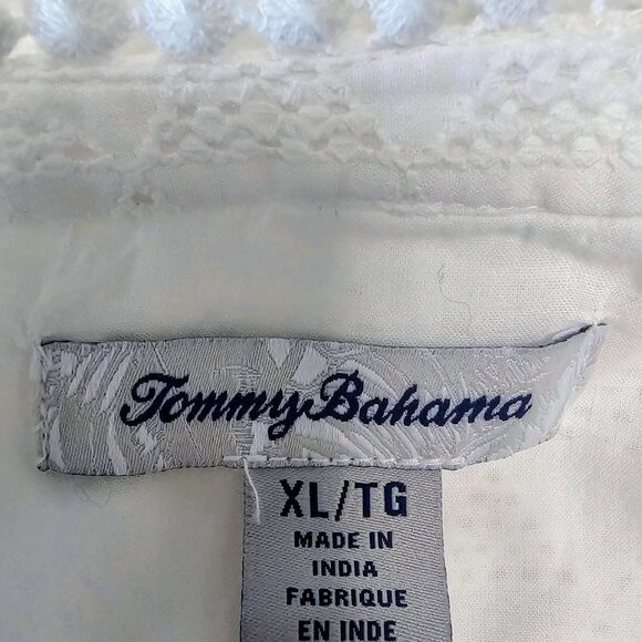 TOMMY‎ BAHAMA EYELET MAXI SLEEVELESS DRESS SZ XL WHITE - Picture 4 of 11